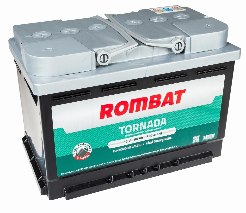 Integral Disguised Monograph Baterii auto Rombat Tornada 12V 80AH 720Aen - Vrumauto