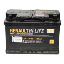 Baterii auto Renault Start Stop EFB 12V 70Ah 720Aen 7711575175 3 ani garantie